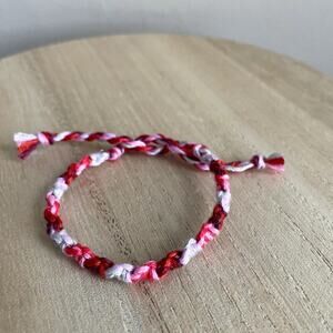 Plum Bracelet anklet trendy comfortable tie embroidery thread woven gift